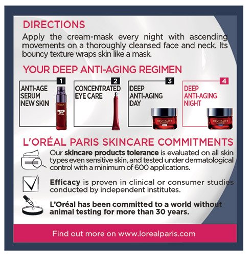 Ansiktspleie nattkrem Revitalift Laser X3 venstre pakkebilde